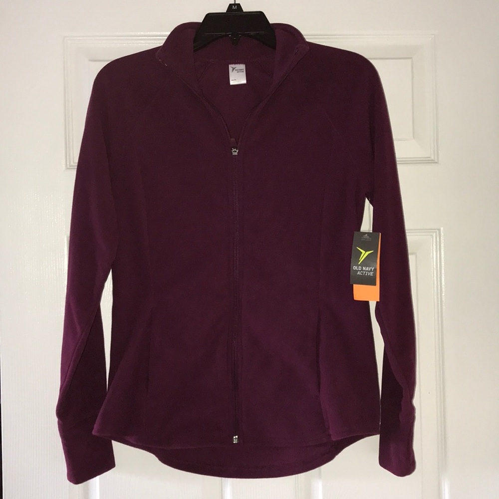 Old Navy Active Burgundy Semi-fitted Fleece